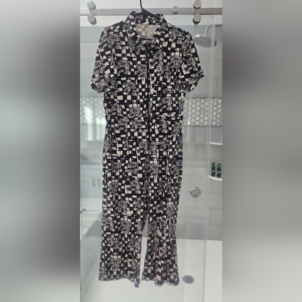 Lucy & Yak Ragan Monochrome Checkered Jumpsuit Limited Release - Worn 1x (US 12)